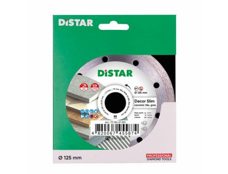 DISTAR TARCZA DIAMENTOWA DECOR SLIM 125 x 1,2 x 8 x 22,23mm - 3