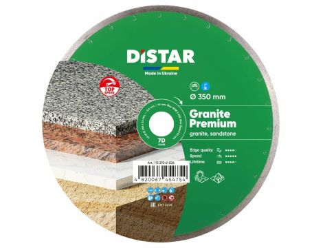 DISTAR TARCZA DIAMENTOWA GRANITE PREMIUM 350 x 2,4 x 10 x 32
