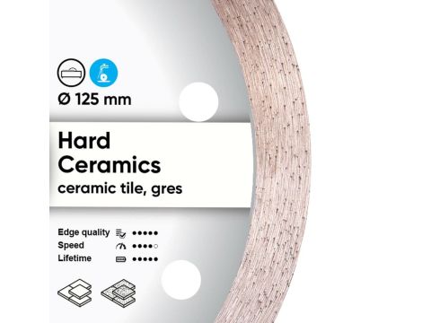 DISTAR TARCZA DIAMENTOWA HARD CERAMICS 125 x 1,4 x 10 x 22,23mm - 2