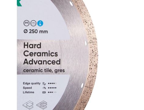 DISTAR TARCZA DIAMENTOWA HARD CERAMICS ADVANCED 250 x 1,5 x 10 x 25,4 - 3
