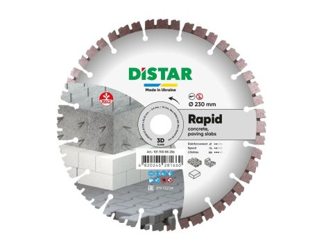 DISTAR TARCZA DIAMENTOWA RAPID 230 x 2,4/1,5 x 10 x 22,23