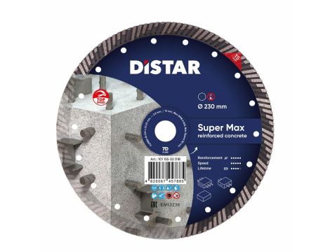 DISTAR TARCZA DIAMENTOWA SUPER MAX 232 x 2,6 x 22,23mm TURBO