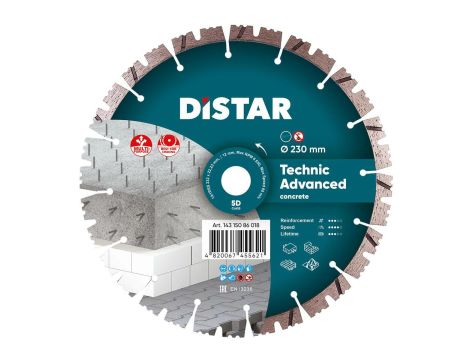 DISTAR TARCZA DIAMENTOWA TECHNIC ADVANCED 232 x 2,6/1,8 x 12 x 22,23