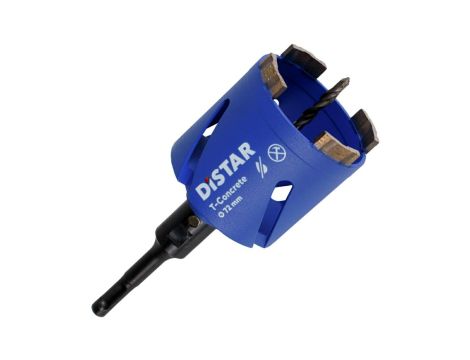 DISTAR WIERTŁO DIAMENTOWE KORONOWE T-CONCRETE / SDS+ 72 x 65-4 x M16