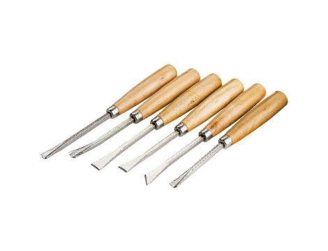 DREL DŁUTA DO DREWNA RZEŹBIARSKIE 6szt.