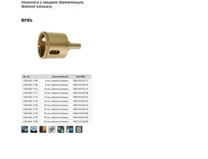 DREL KORONA  35mm  NASYP DIAMENTOWY... ..../DIAMENT LUTOWANY