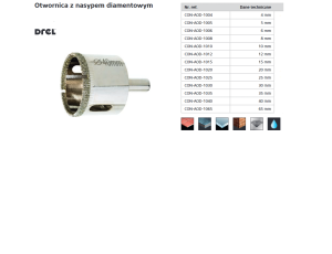 DREL KORONA 30mm  NASYP DIAMENTOWY