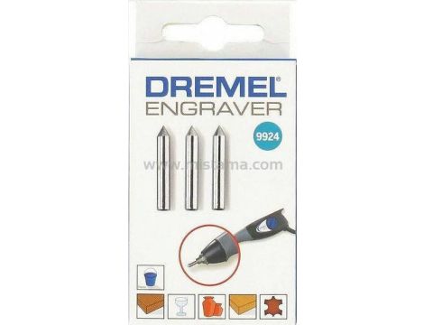 DREMEL BIT WĘGLOWY DO GRAWER. 3szt.