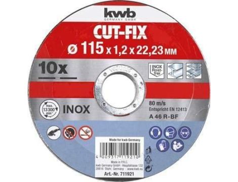 EINHELL TARCZA DO METALU 115mm 10szt.