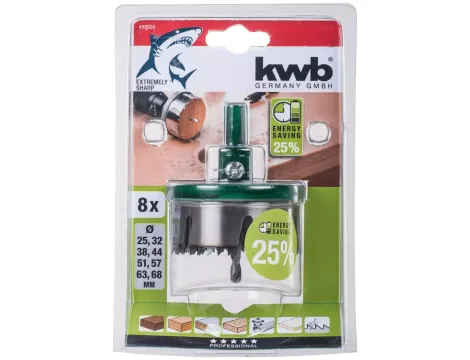 EINHELL ZESTAW OTWORNIC 8szt., 25-68mm