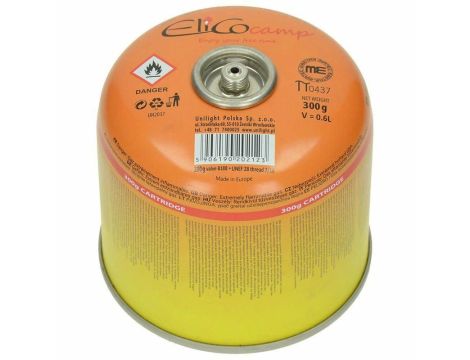 ELICO NABÓJ GAZU  300g  7/16" GAZ CAMPINGOWY / ZAWÓR ŚRUBOWY