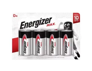 ENERGIZER BATERIA LR-20  ALK.  4szt. MAX