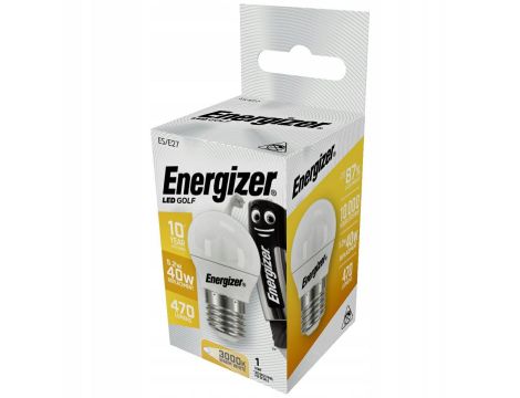 ENERGIZER ŻARÓWKA GOLF 4,9W / 40W E27 470LM BARWA CIEPŁA