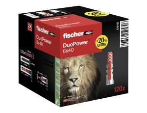 FISCHER KOŁEK DUOPOWER  8x40  100szt. +20% GRATIS