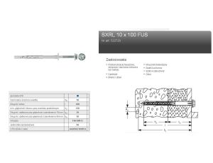 FISCHER KOŁEK ROZP.SXRL 10x100 FUS/50szt T40/SW13.
