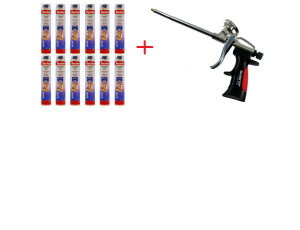 FISCHER PIANA ZIMOWA PISTO.750ml PUP750 /12szt. + PISTOLET DO PIANY 547126