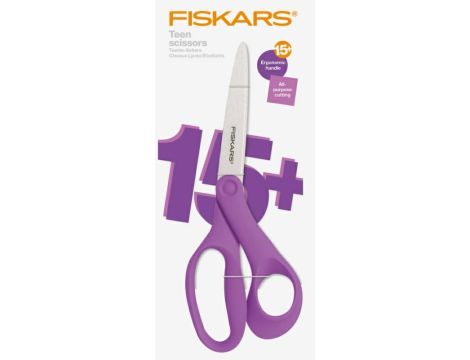 FISKARS NOŻYCZKI DLA NASTOLATKÓW 20cm FIOLETOWE