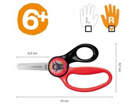 FISKARS NOŻYCZKI DZIECIĘCE 13cm MAGIC MORPH NINJA