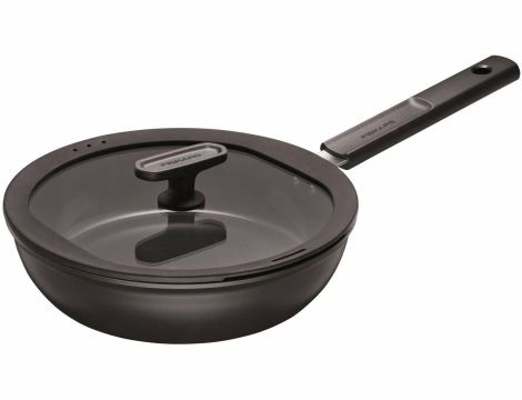 FISKARS PATELNIA SZEFA KUCHNI 24 CM (2,2 L) Z POWŁOKĄ NIEPRZYWIERAJĄCĄ I Z POKRYWKĄ HARD FACE