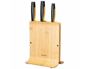 FISKARS ZESTAW 3 NOŻY W BLOKU BAMBUSOWYM FF .