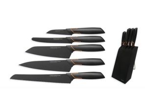 FISKARS ZESTAW 5 NOŻY W BLOKU EDGE