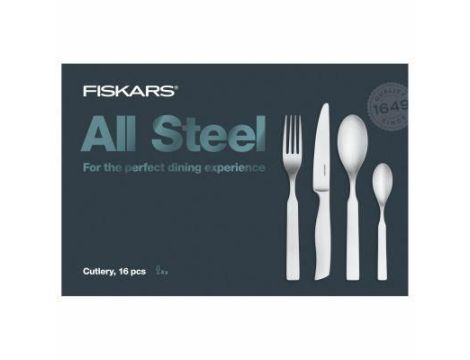 FISKARS ZESTAW SZTUĆCÓW 16szt. ALL STEEL