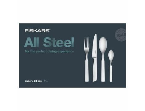 FISKARS ZESTAW SZTUĆCÓW 24szt. ALL STEEL...