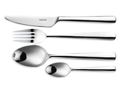 FISKARS ZESTAW SZTUĆCÓW 24szt. BŁYSZCZĄCE .