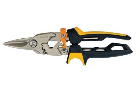 FISKARS NOŻYCE DO BLACHY PROSTE POWERGEAR