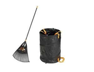 FISKARS GRABIE DO LIŚCI SOLID XL 65cm + KOSZ POPUP 56L
