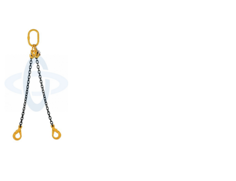 ZAWIESIE ŁAŃCUCHOWE 2-CIĘGN.  2,8T/2mHAKI Z ZABEZPIECZENIEM /SKRACANE  D8 G80 - 3