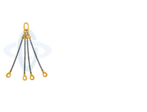 ZAWIESIE ŁAŃCUCHOWE 4-CIĘGN. 4,25T/3,0m HAKI Z ZABEZPIECZENIEM /SKRACANE D8 G80 4C - 2