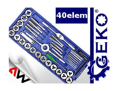 GWINTOWNIKI+NARZYNKI kpl. 40cz.... - 3