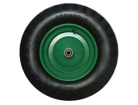 KOŁO PNEU.400/METAL.ŁOŻ+OŚ/4PR.ZIEL.***