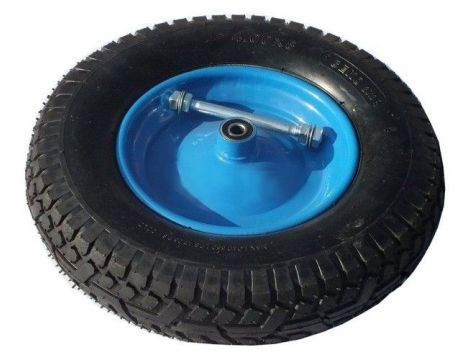 KOŁO PNEU.400/METAL.ŁOŻ+OŚ/6PR/NIEB. *** - 2