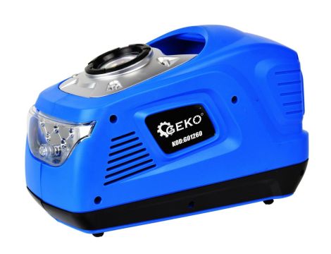 KOMPRESOR SAMOCHODOWY MINI Z LATARKĄ 12V/230V 100 W GEKO - 2