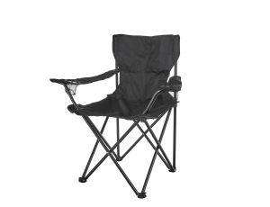 KRZESŁO SKŁADANE TURYSTYCZNE CZARNE + POKROWIEC