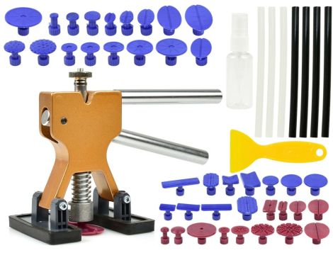 MŁOTEK BEZWŁADNOŚCIOWY DO USUWANIA WGNIECEŃ PDR+AKCESORIA 48szt /GEKO