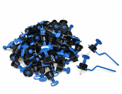 SYSTEM POZIOMOWANIA PŁYTEK 100szt. KLIPSÓW + 2 KLUCZE /GEKO