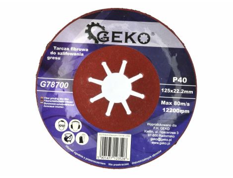 TARCZA DO SZLIF.GRESU 125 P100   /GEKO