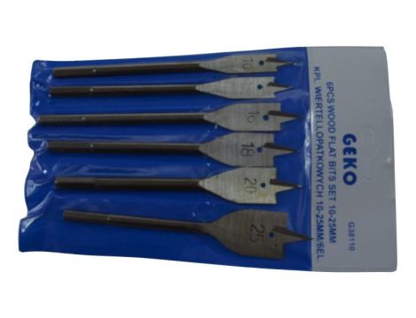 WIERTŁO ŁOPATKOWE KPL. 6szt. /G 10-12-16-18-20-25mm /140mm.... - 2