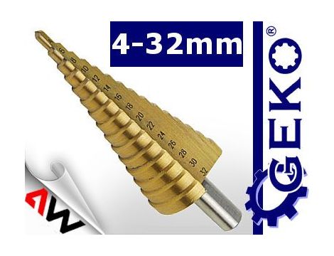 WIERTŁO STOPNIOWE  4-32mm /G