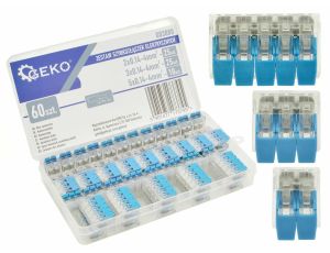 ZESTAW SZYBKOZŁĄCZEK ELEKTRYCZNYCH 60el. 0,2-4mm/GEKO....