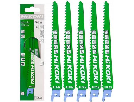 HIKOKI BRZESZCZOT DO PIŁ SZABLASTYCH RD31B/S611DF 150mm /5szt.