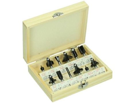 HIKOKI ZESTAW FREZÓW 12szt. UCHWYT 6mm