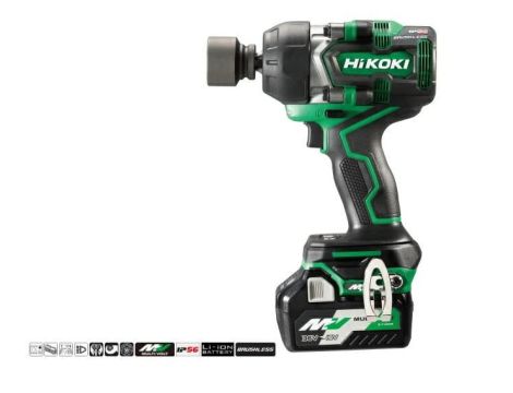 HIKOKI KLUCZ UDAROWY 36V WR36DE WRZ 1/2"  770Nm 2x2,5Ah MV BL IP56 HSC