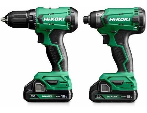 HIKOKI ZESTAW 18V KC18DA WCZ (DV18DA + WH18DA) 2x2,0Ah WALIZKA