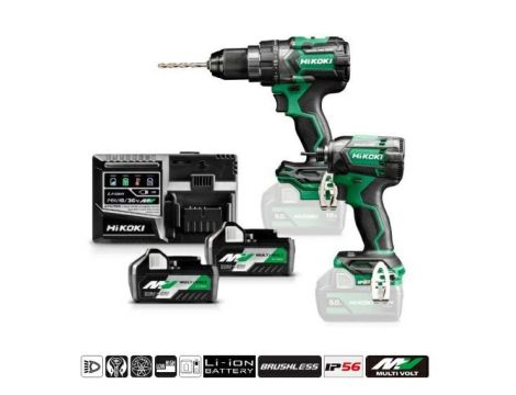 HIKOKI ZESTAW 18V KC18DC WAZ (DS18DC + WH18DC) 2x5,0Ah HSC