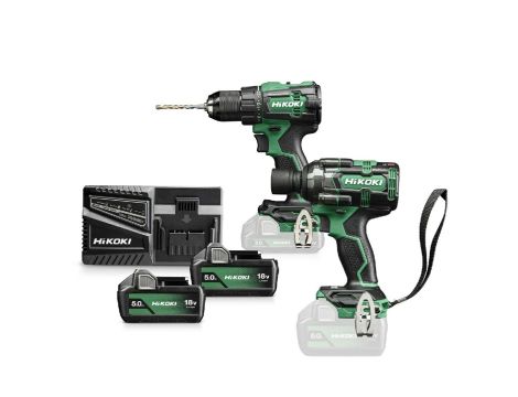 HIKOKI ZESTAW 18V KC18DE WMZ (DV18DE + WR18DH) 2x5,0Ah HSC