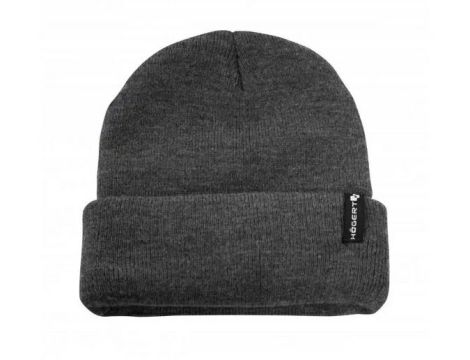 HOGERT CZAPKA ZIMOWA PODWÓJNA EGON CIEMNOSZARY MELANŻ UNI